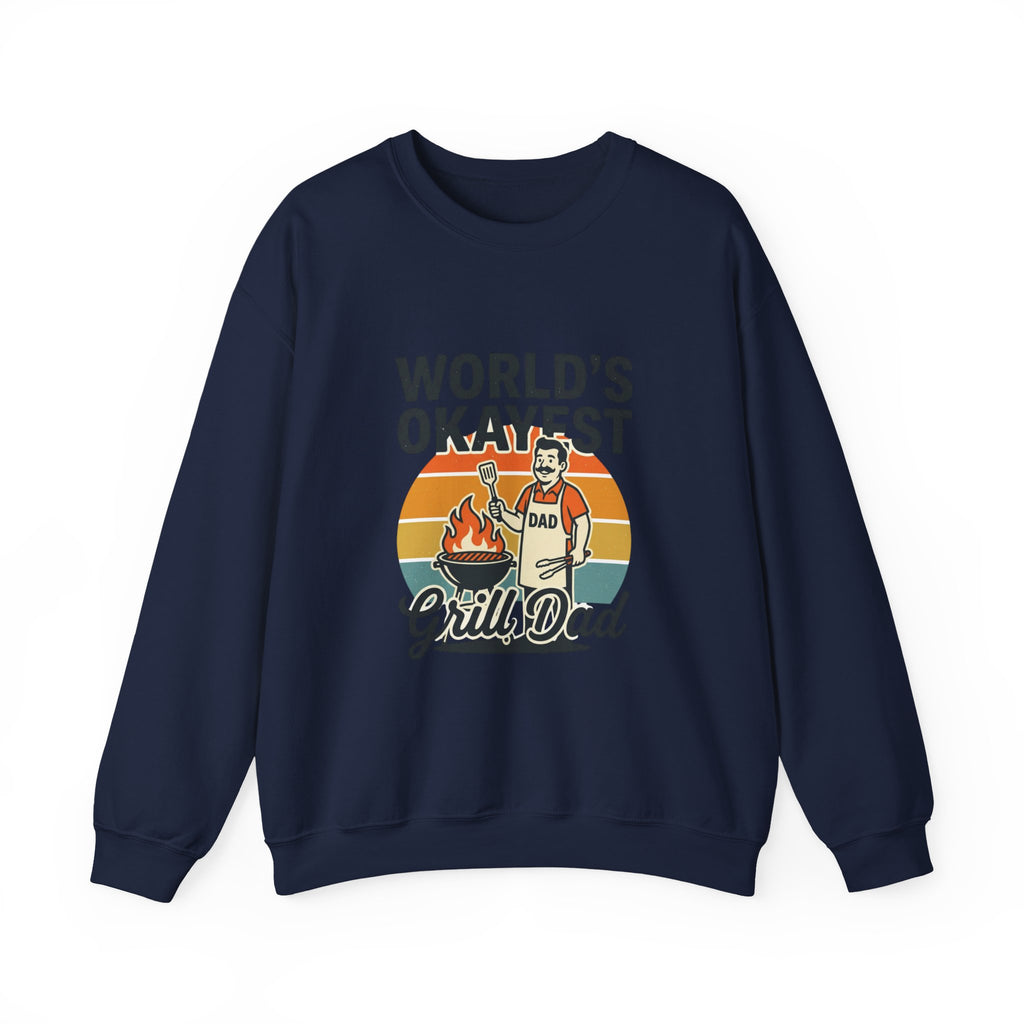 World's Okayest Grill Dad Sweatshirt | Father's Day, Retro Outdoorsy