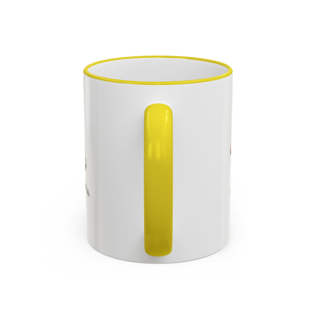 Custom Printed Accent Rim & Handle Mug — Personalized Logo Coffee Cup (11oz, 15oz)