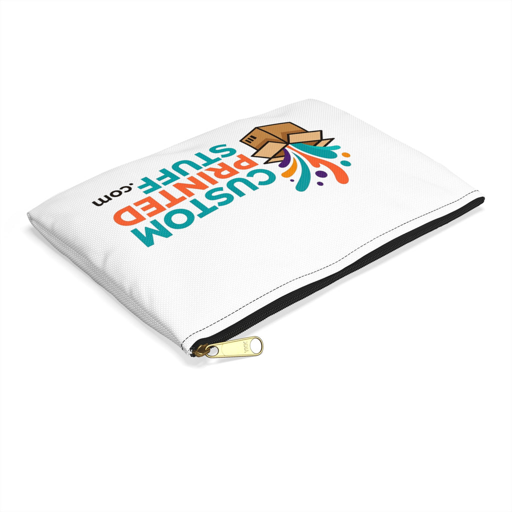 Custom Printed Accessory Pouch - Logo Cosmetic Bag for Travel & Organization
