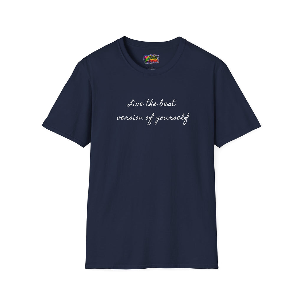 T-Shirt — 'Live the best version of yourself' Minimalist Self-Love Tee