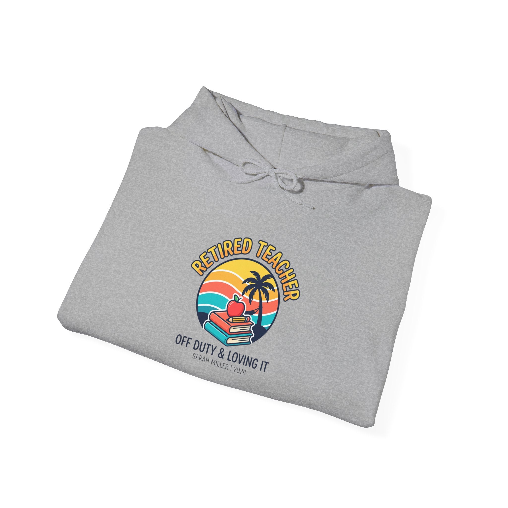 Retired Teacher Hoodie | Retirement, Beach Life, Personalized Year