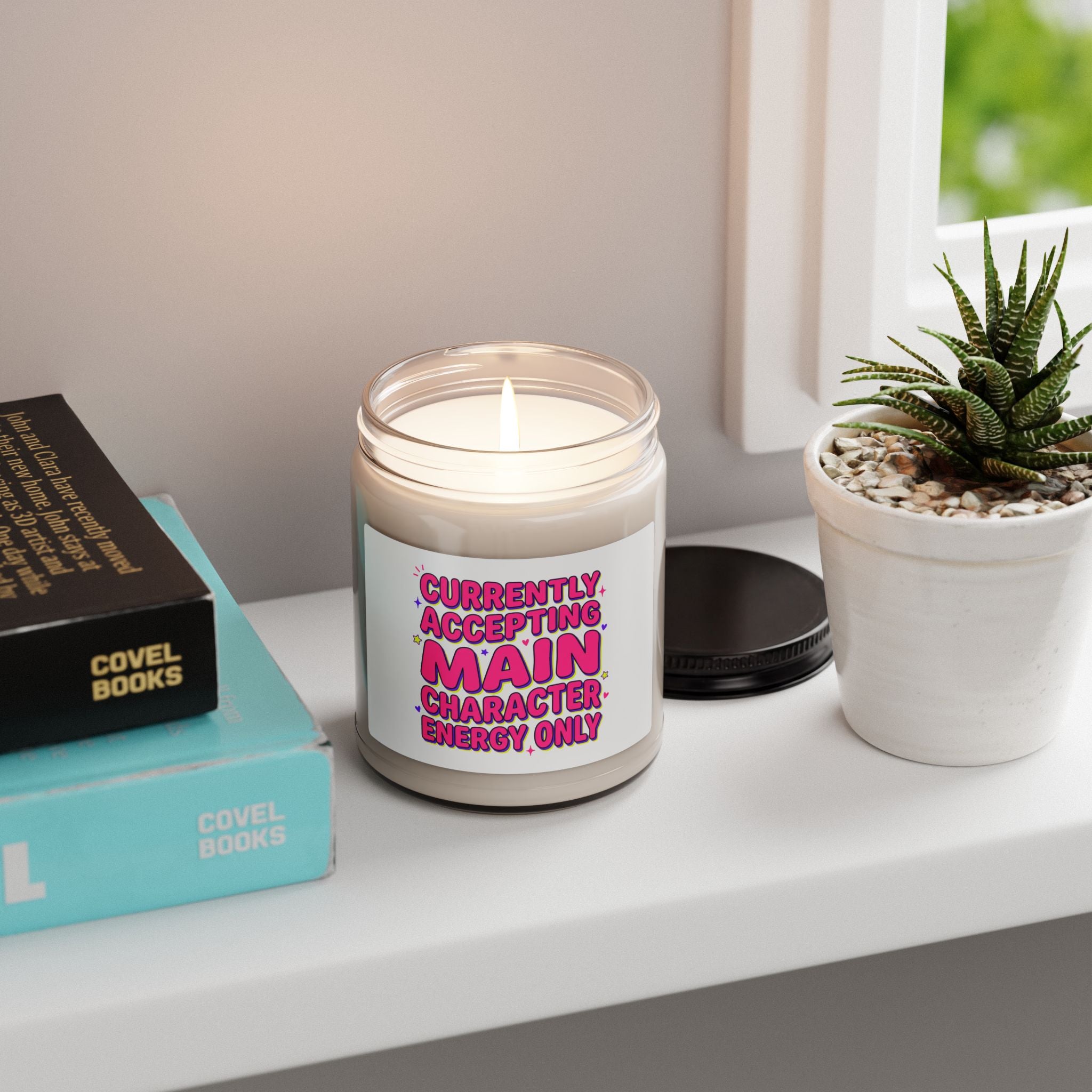Main Character Energy Candle | Gen Z Sassy Snark, Coquette Typography