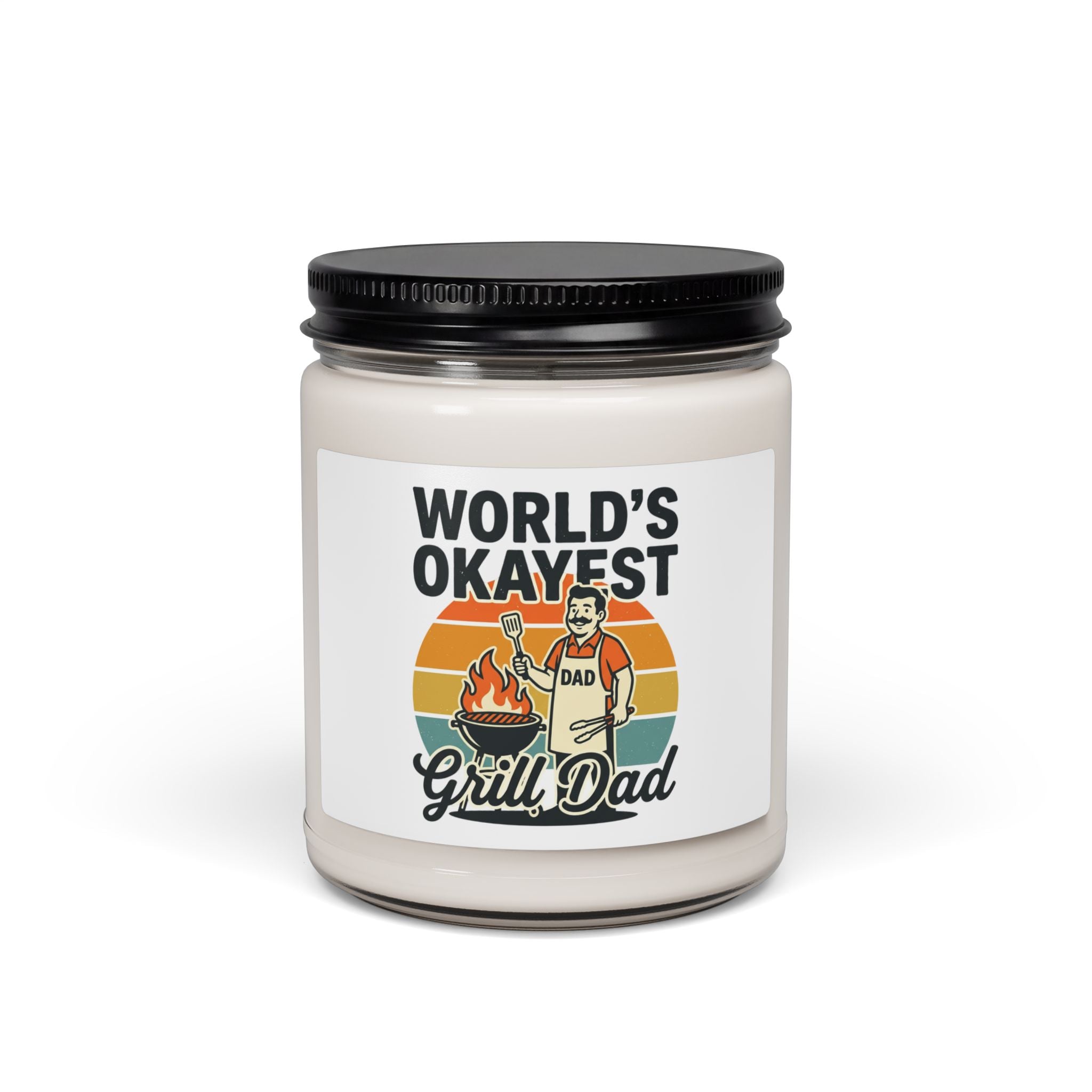 World's Okayest Grill Dad Candle | Father's Day, Retro Outdoorsy
