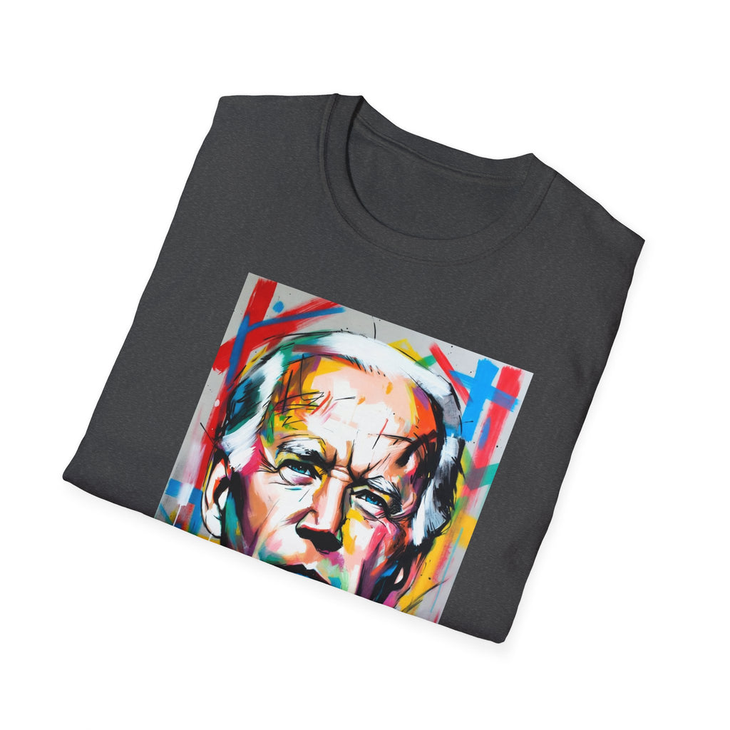 Artsy Biden Portrait T‑Shirt — Colorful Pop Art President Tee