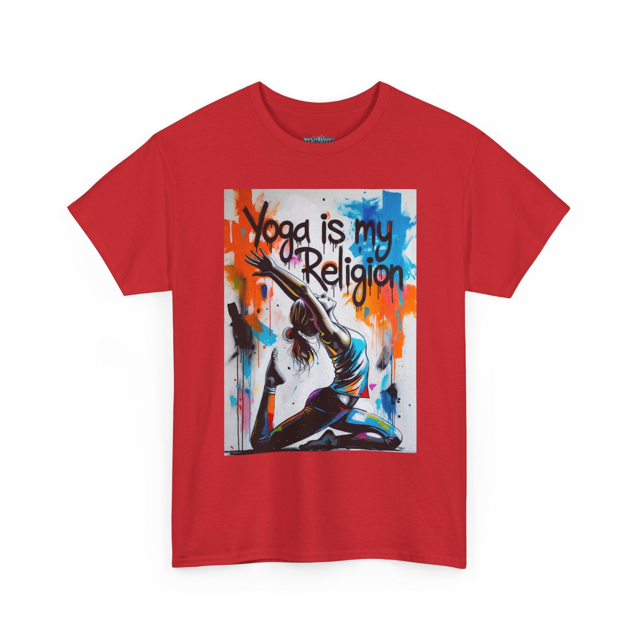 Yoga Is My Religion T-Shirt | Yoga Pose Graphic Tee, Meditation Apparel