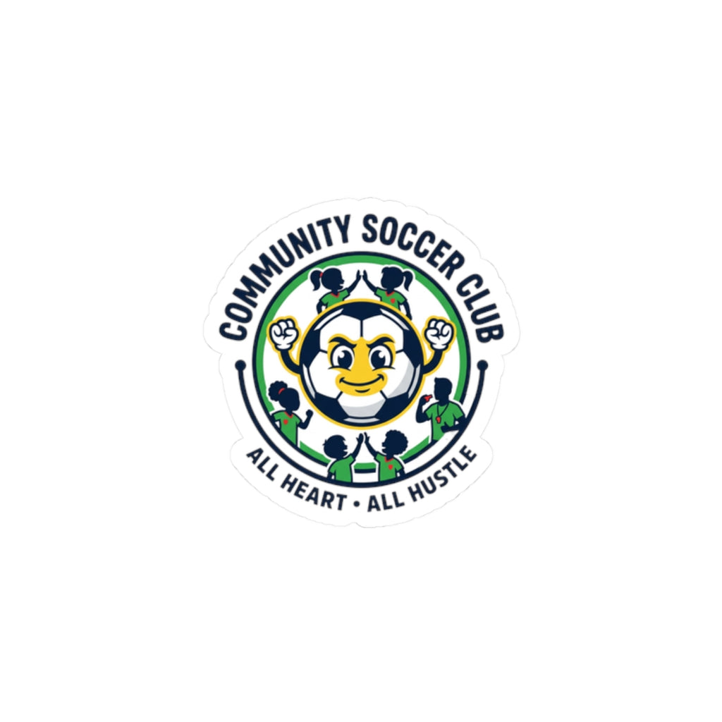 Community Soccer Club Kiss-Cut Stickers | soccer mom, youth league, sideline