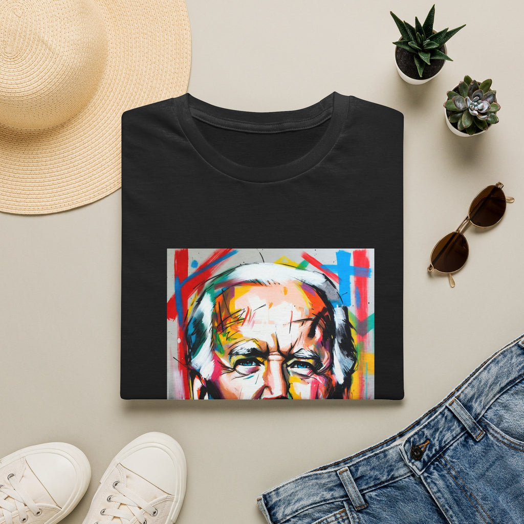 Artsy Biden Portrait T‑Shirt — Colorful Pop Art President Tee