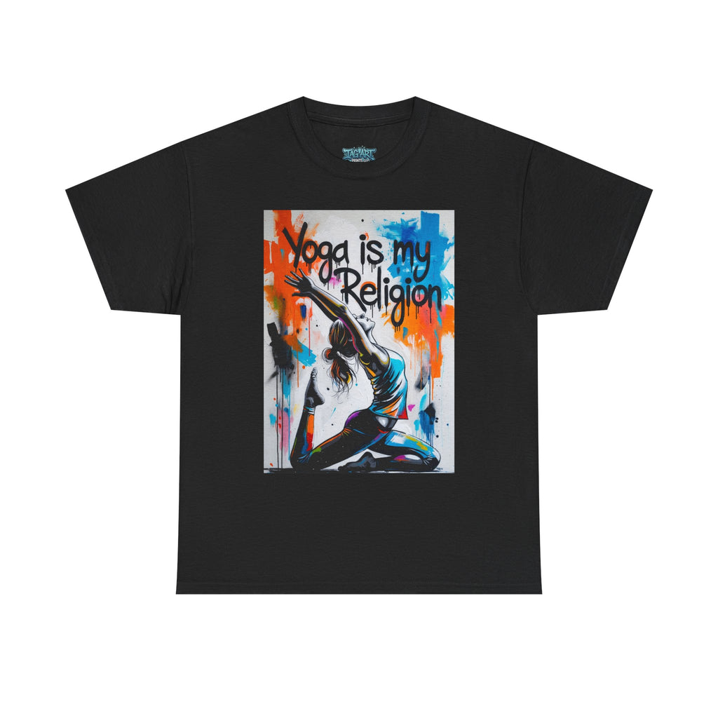 Yoga Is My Religion T-Shirt | Yoga Pose Graphic Tee, Meditation Apparel