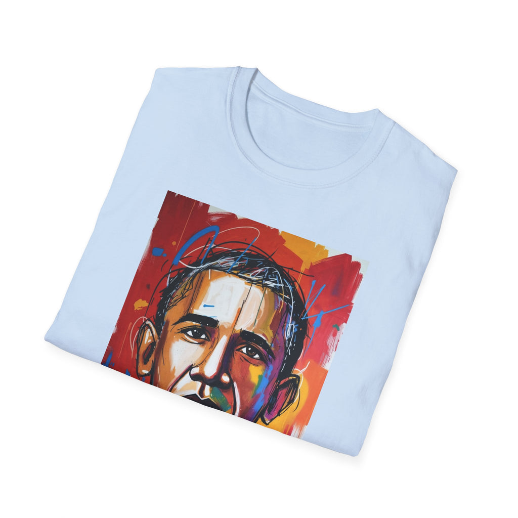 Colorful Portrait Tee — Vibrant Abstract Political Leader Art