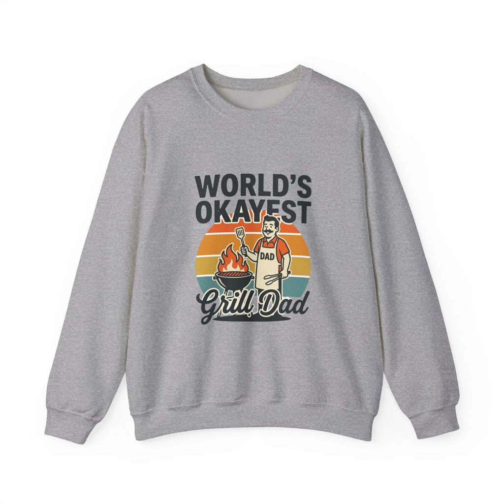 World's Okayest Grill Dad Sweatshirt | Father's Day, Retro Outdoorsy