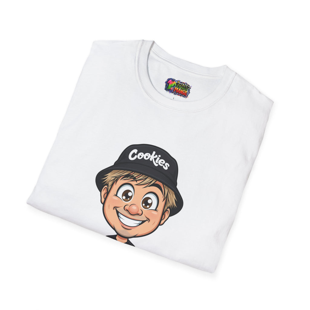 Cookies Brand Cartoon Boy T-Shirt — Smiling Kid Logo Tee