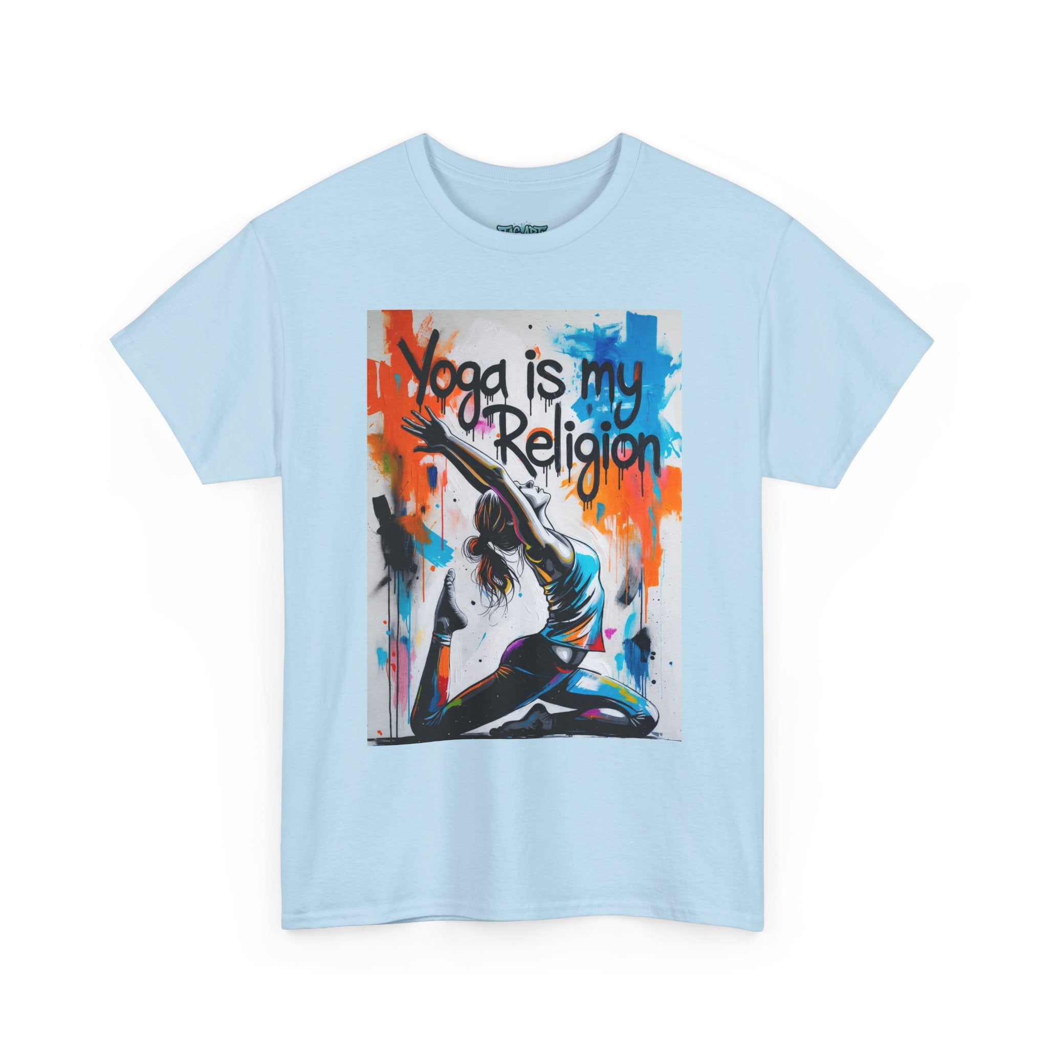 Yoga Is My Religion T-Shirt | Yoga Pose Graphic Tee, Meditation Apparel
