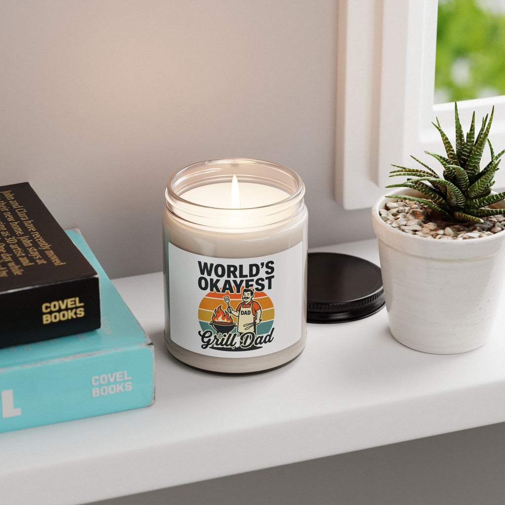 World's Okayest Grill Dad Candle | Father's Day, Retro Outdoorsy