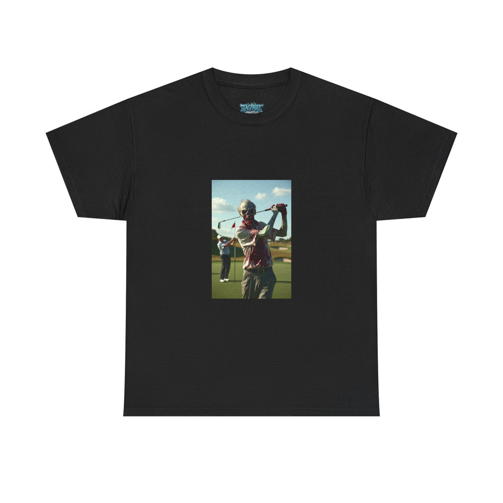 Golfer Swing Photo Tee | Vintage Golf Course Graphic T-Shirt