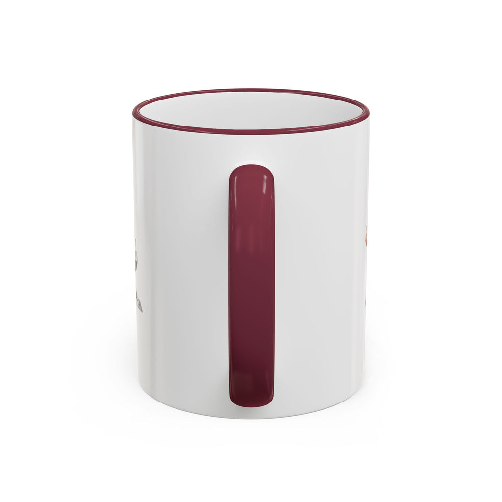 Custom Printed Accent Rim & Handle Mug — Personalized Logo Coffee Cup (11oz, 15oz)