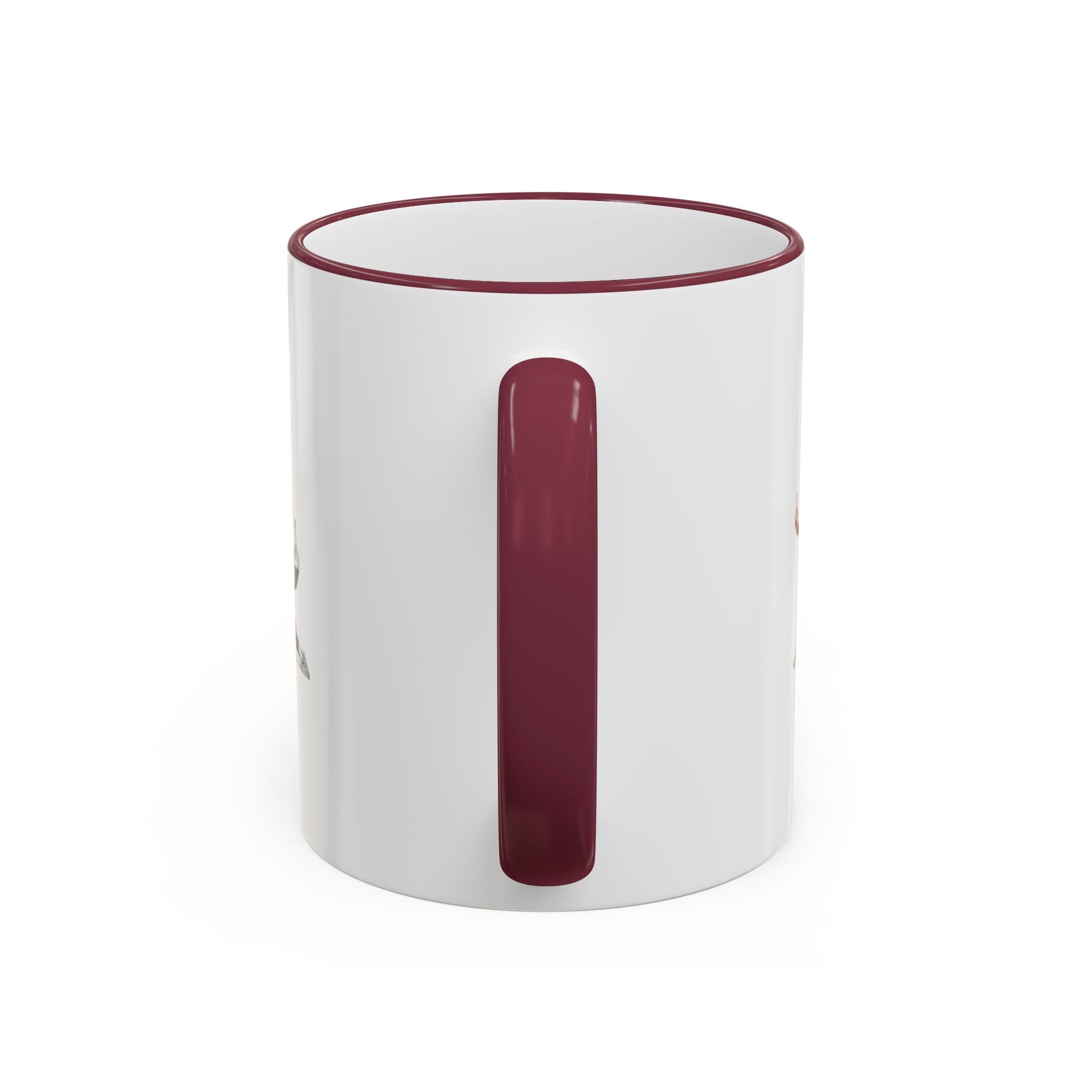 Custom Printed Accent Rim & Handle Mug — Personalized Logo Coffee Cup (11oz, 15oz)