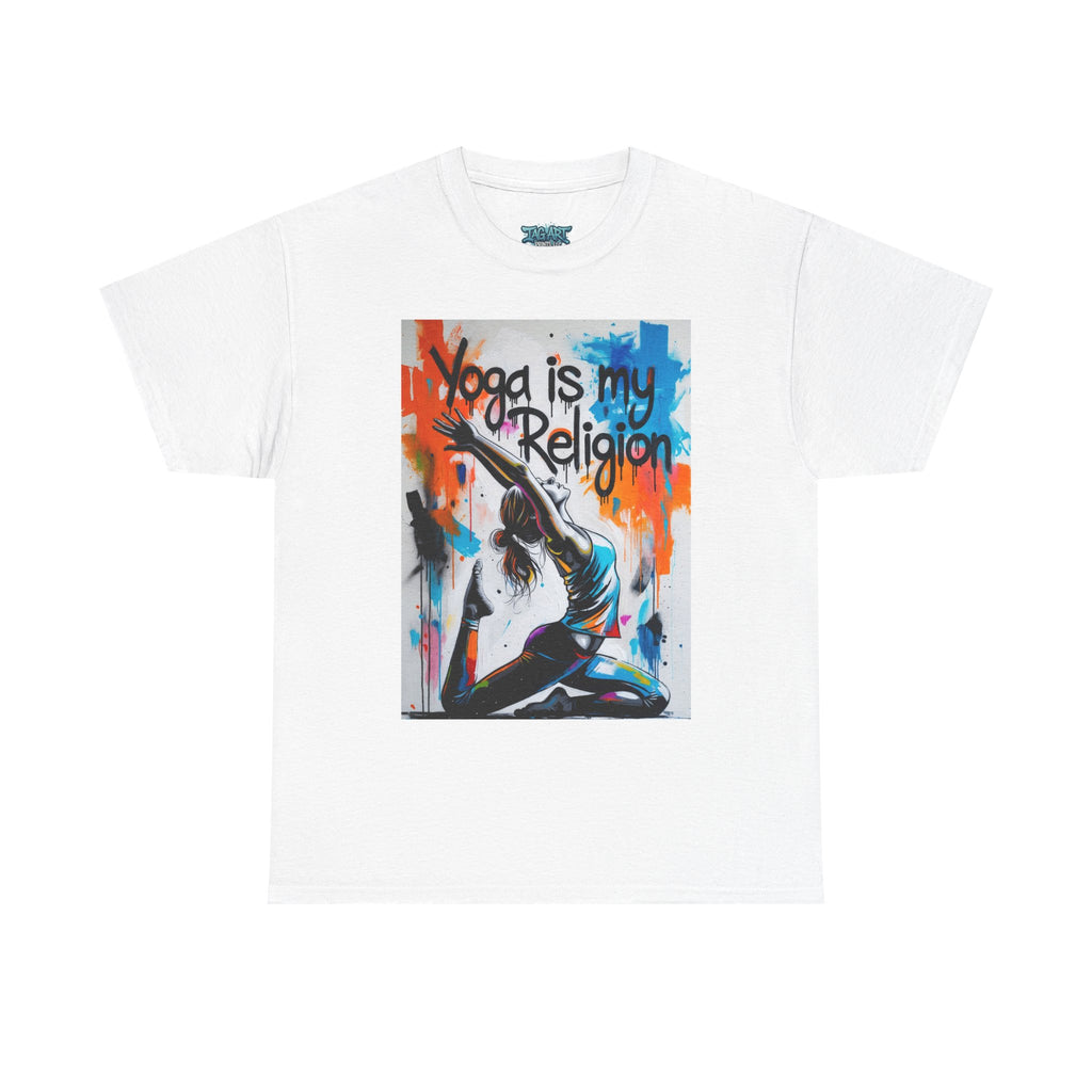 Yoga Is My Religion T-Shirt | Yoga Pose Graphic Tee, Meditation Apparel