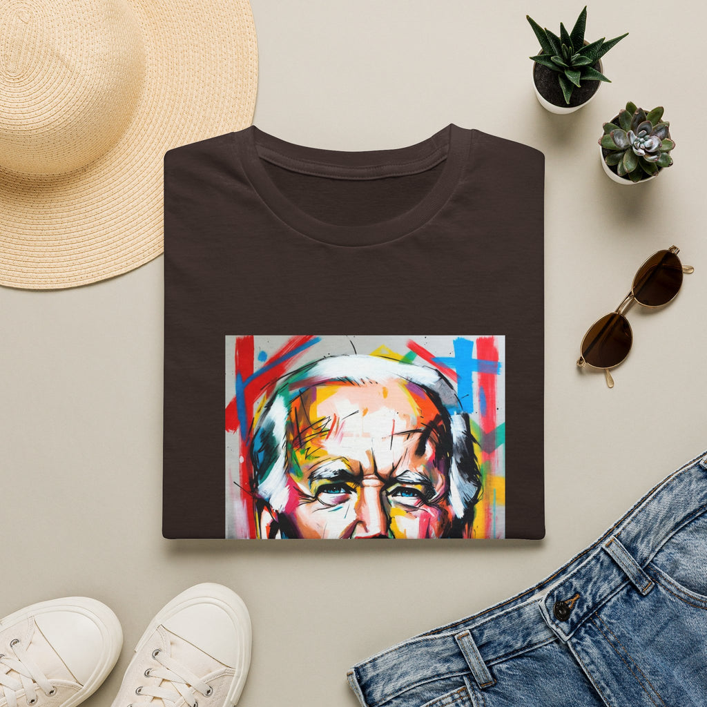 Artsy Biden Portrait T‑Shirt — Colorful Pop Art President Tee