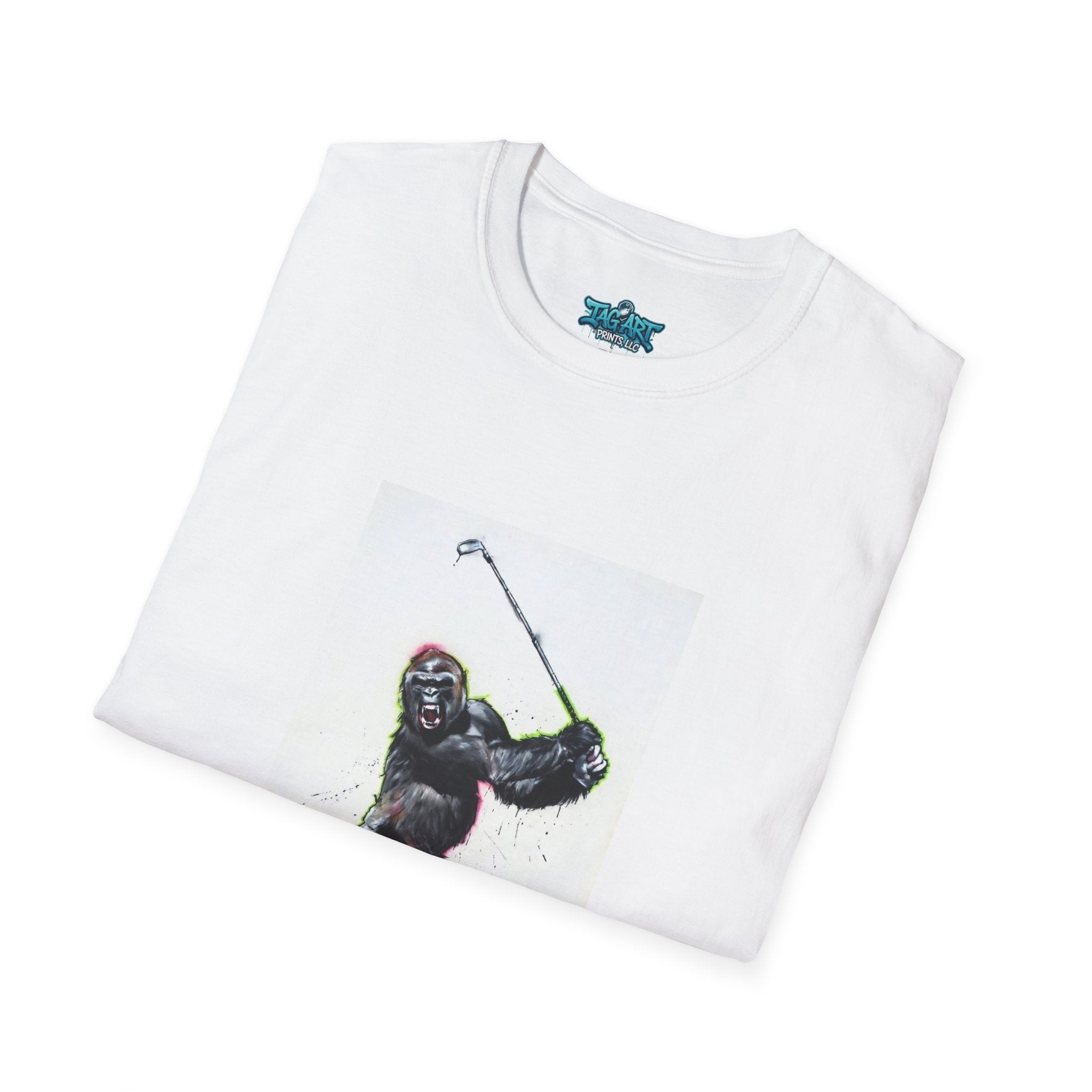 Golfing Sasquatch Graphic Tee — Funny Bigfoot Golfer T-Shirt