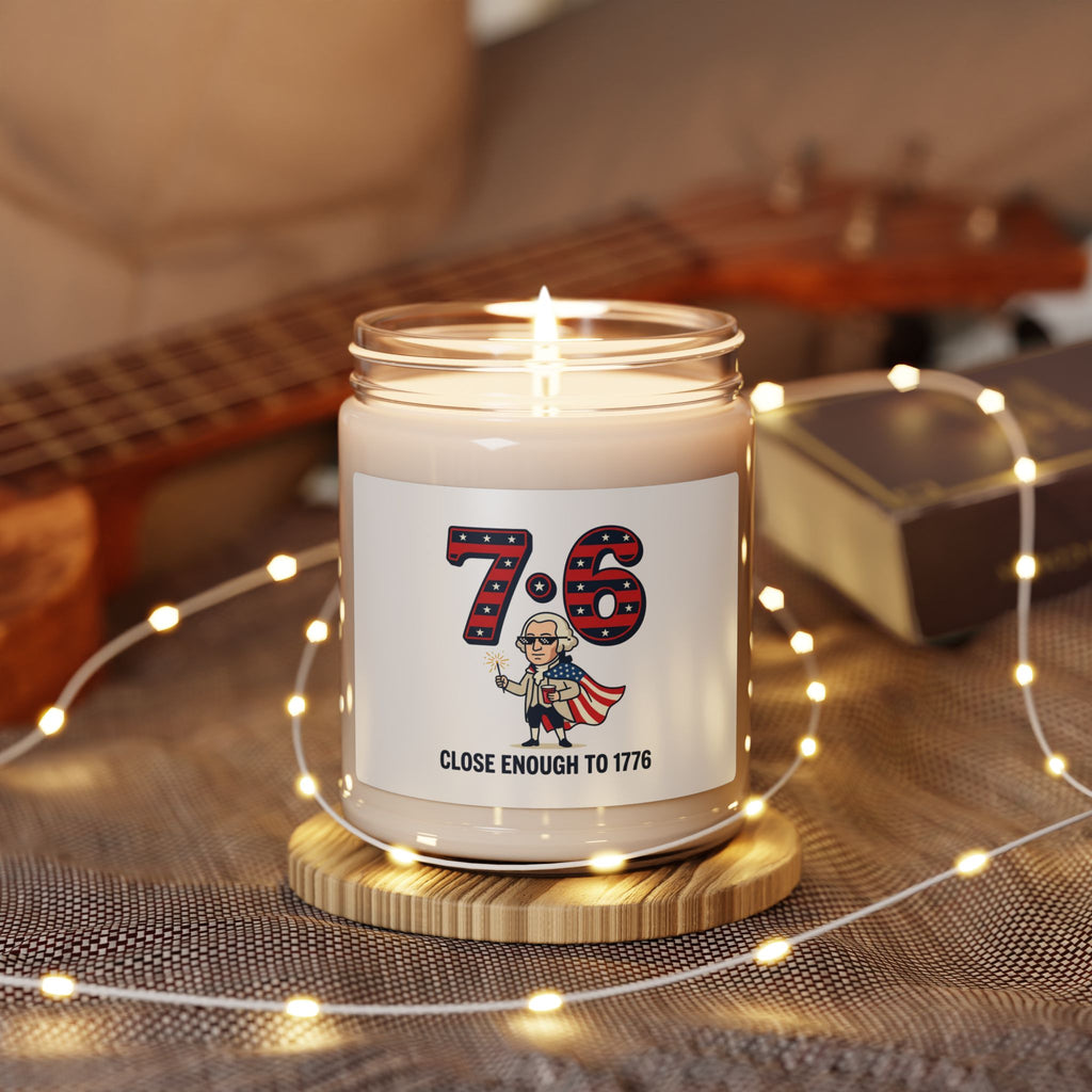 7·6 Close Enough to 1776 Soy Candle, patriotic vintage meme | 9oz