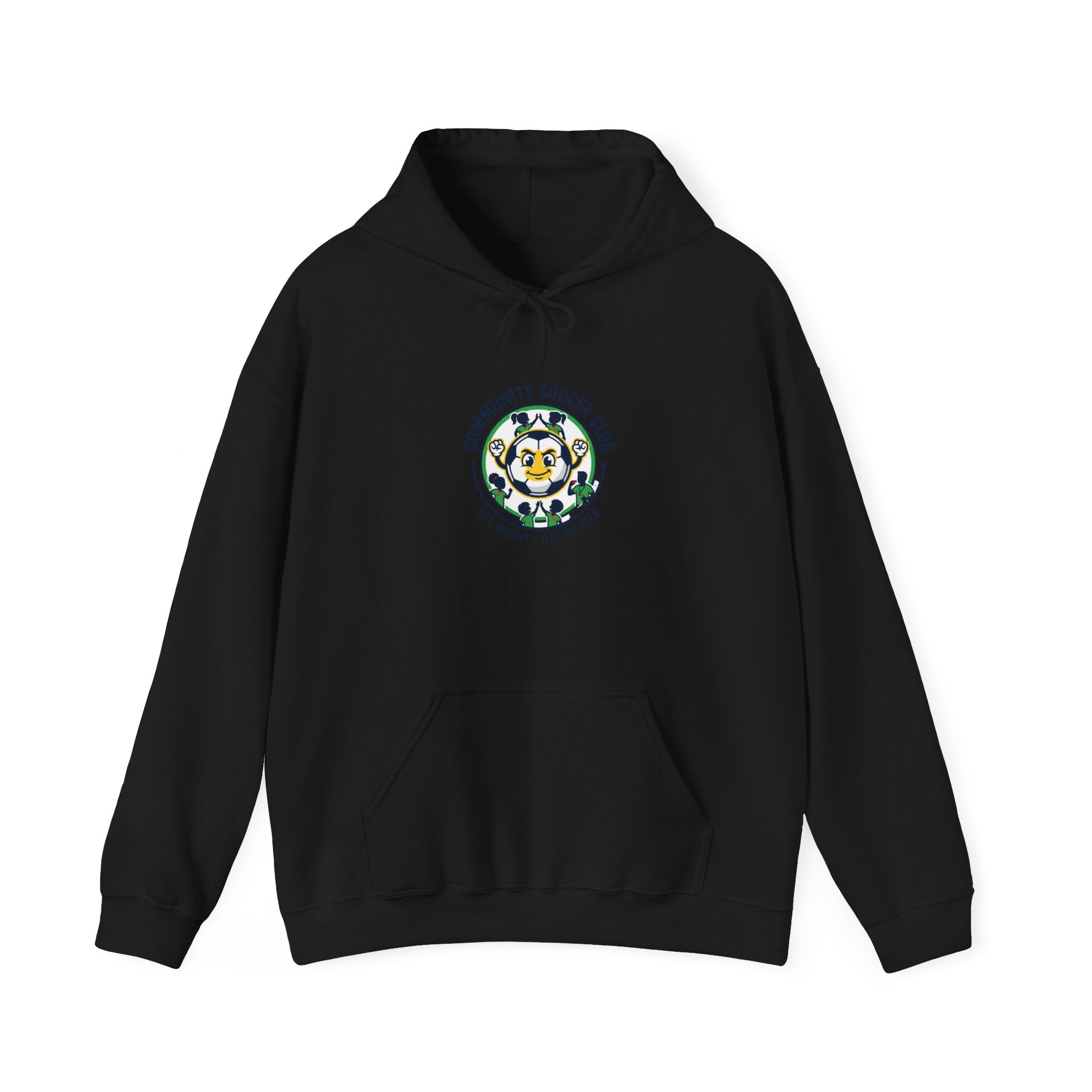Community Soccer Club Hoodie | youth league supporter, sideline team colors