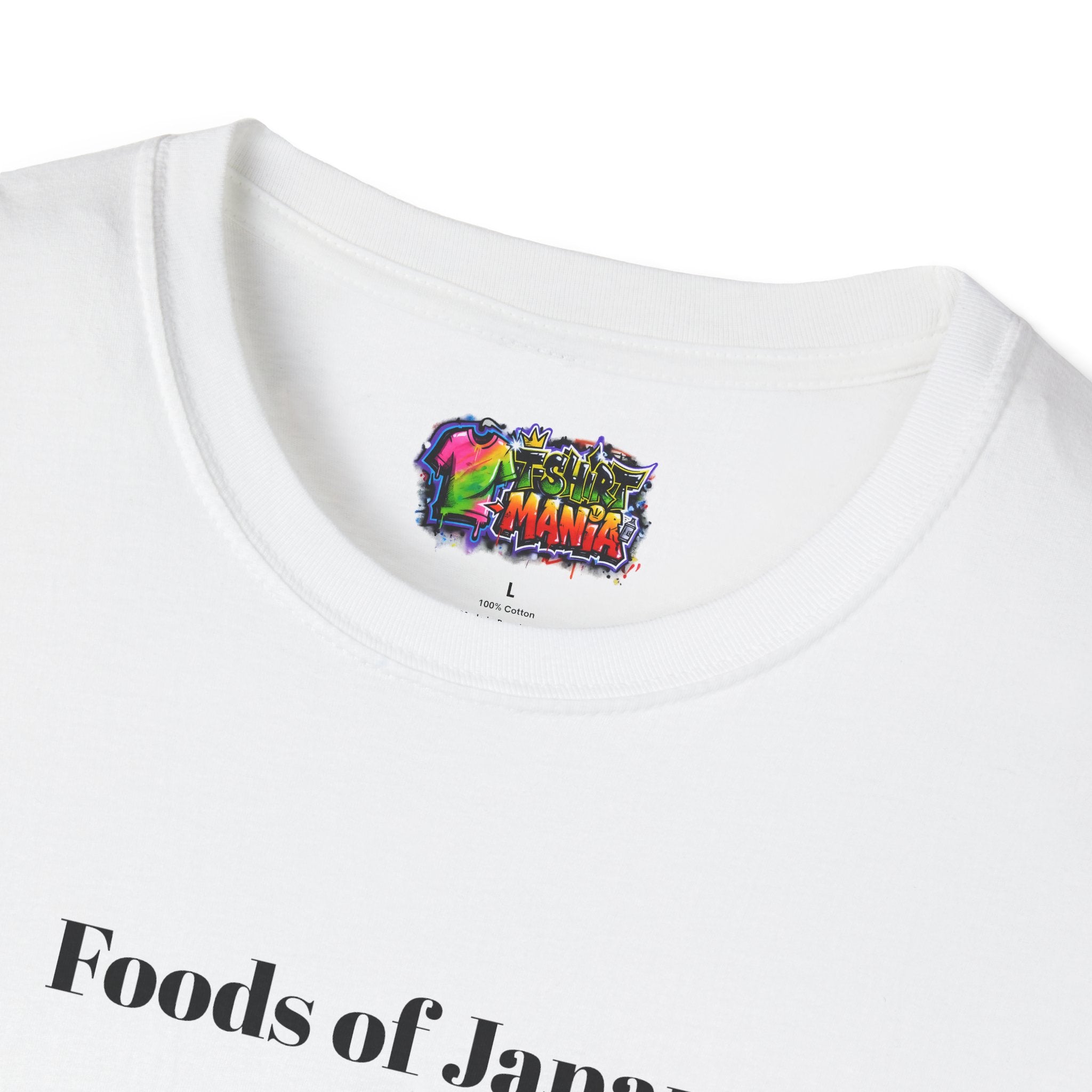 Japanese Food Chart T-Shirt — Illustrated Foods of Japan Graphic Tee