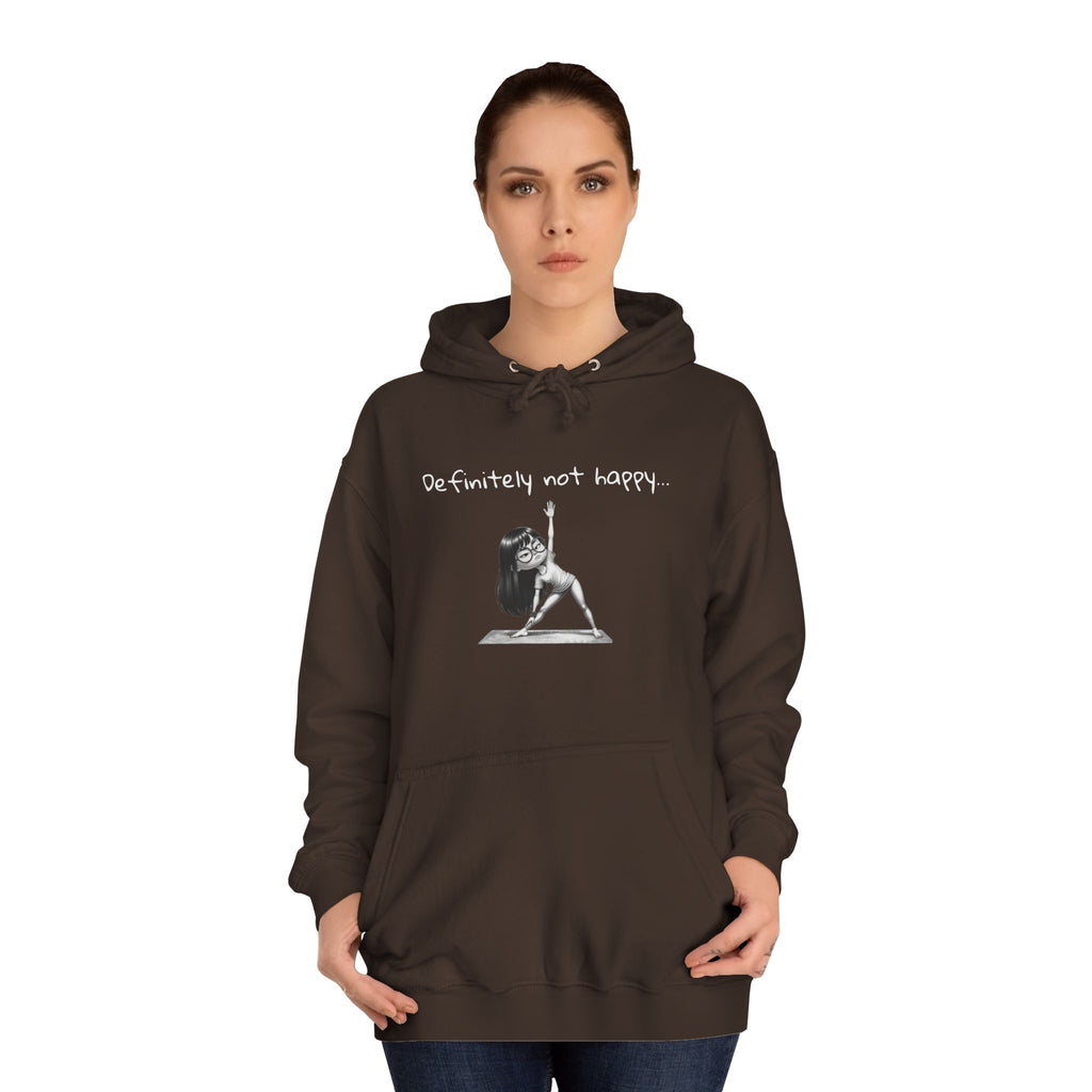 College Hoodie with Minimal Sketch Girl Design – 'She’s Not Crying' Campus Pullover