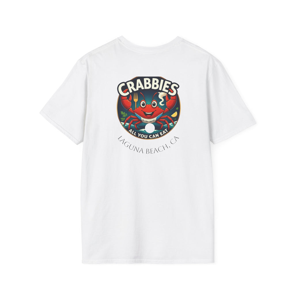 Crabbies Retro Crab T-Shirt — 'Crabbies' Vintage Seafood Logo Tee