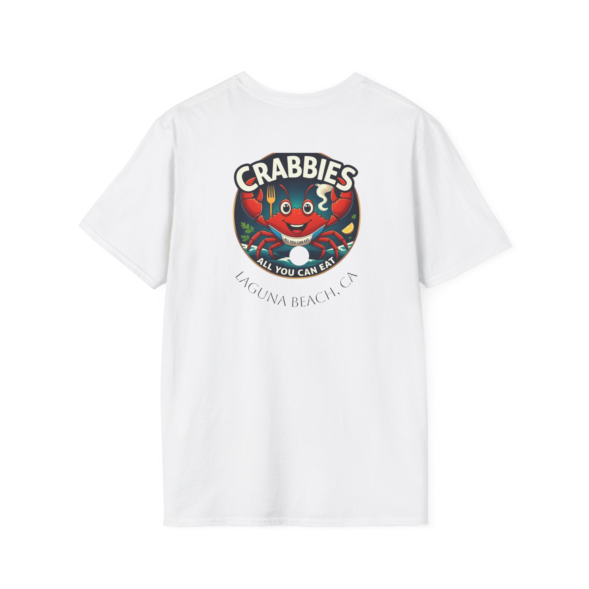 Crabbies Retro Crab T-Shirt — 'Crabbies' Vintage Seafood Logo Tee
