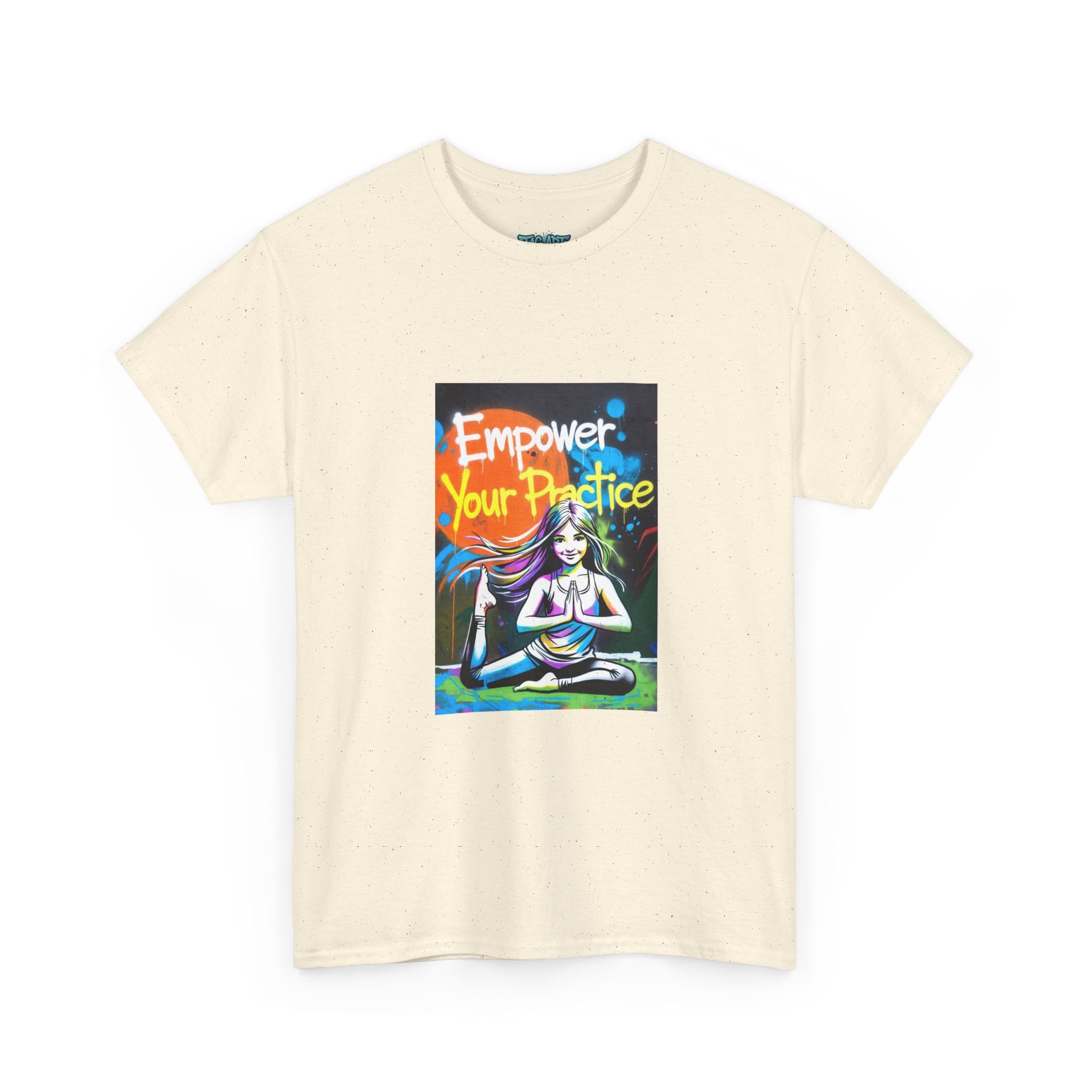 Empower Your Practice yoga pose illustration T-Shirt | meditation graphic tee