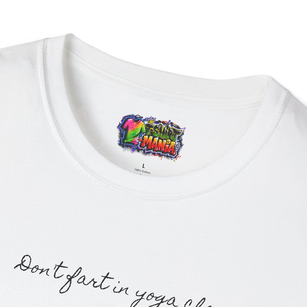 Yoga Class T-Shirt — "Don't Force It, Just Breathe" Graphic Tee