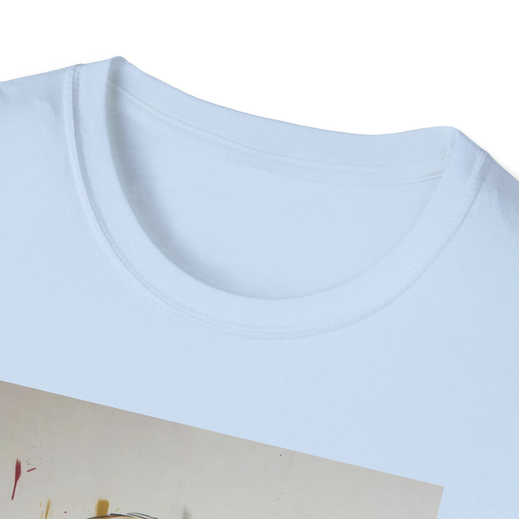 Portrait Artsy JD T-Shirt — Stylized Gentleman's Painted Face Graphic Tee