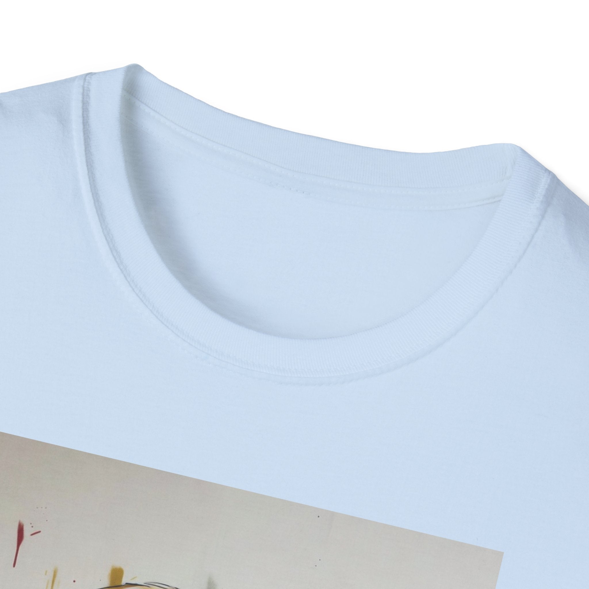 Portrait Artsy JD T-Shirt — Stylized Gentleman's Painted Face Graphic Tee