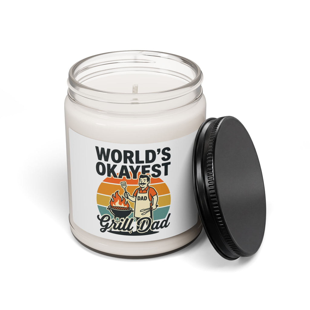 World's Okayest Grill Dad Candle | Father's Day, Retro Outdoorsy