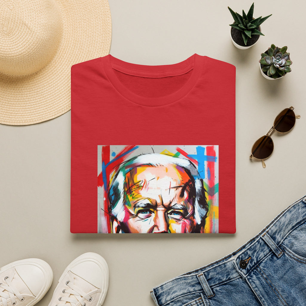 Artsy Biden Portrait T‑Shirt — Colorful Pop Art President Tee