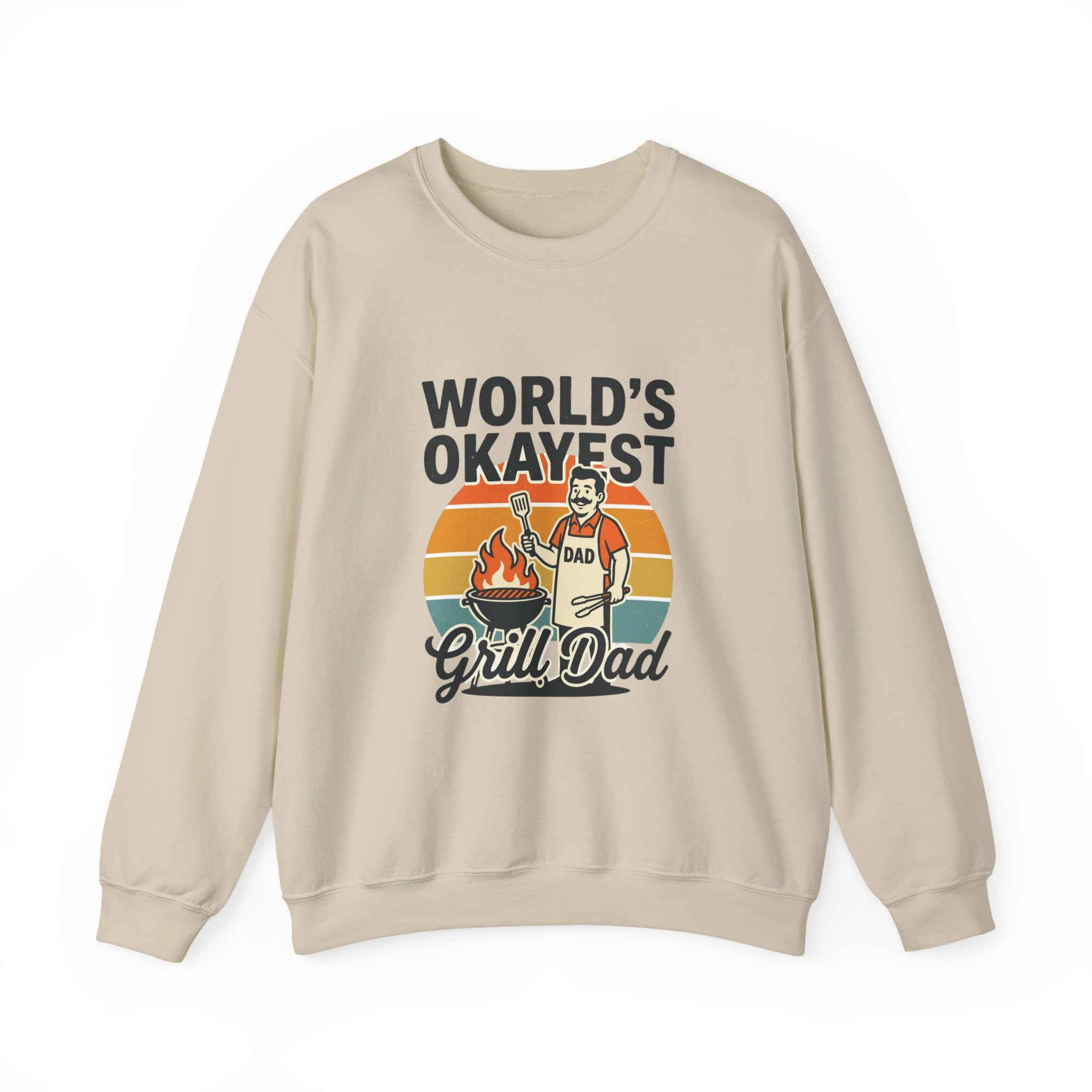 World's Okayest Grill Dad Sweatshirt | Father's Day, Retro Outdoorsy