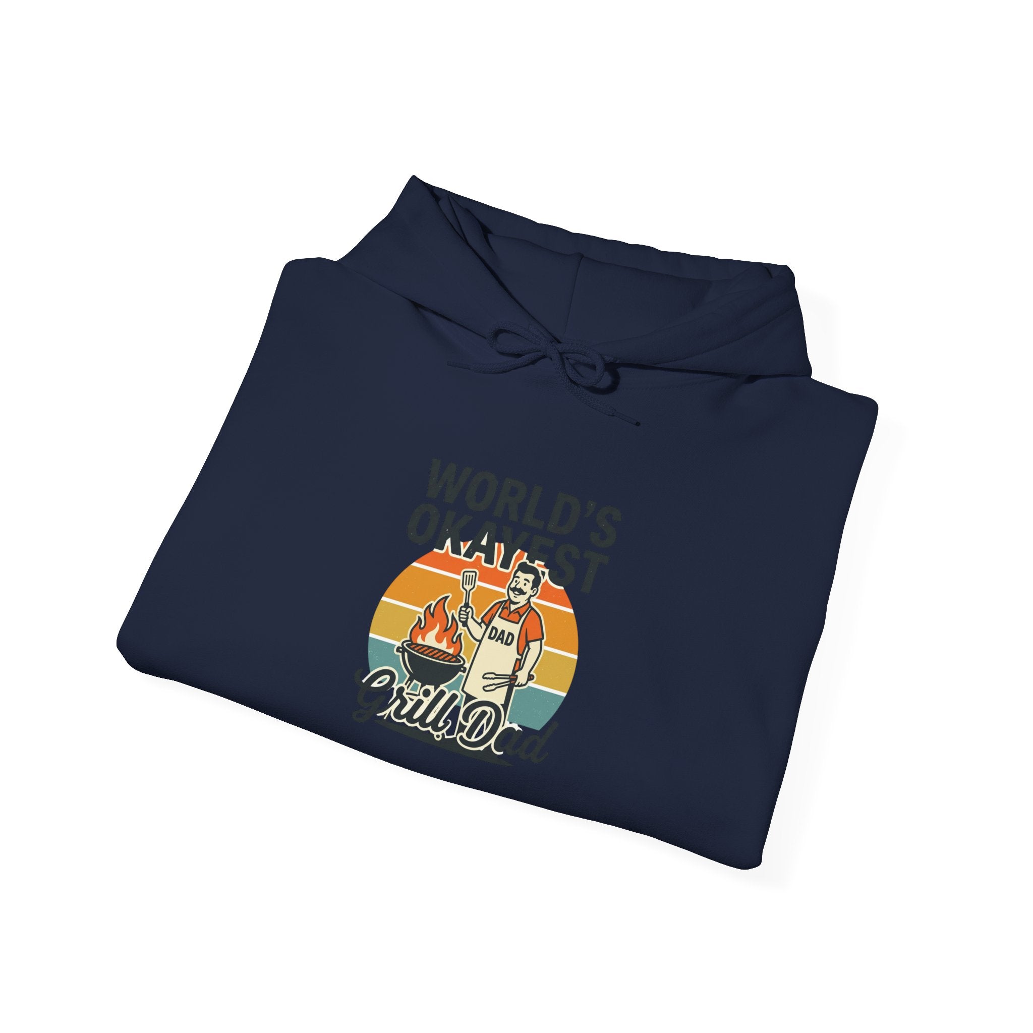 World's Okayest Grill Dad Hoodie | Father's Day, sarcastic retro outdoorsy