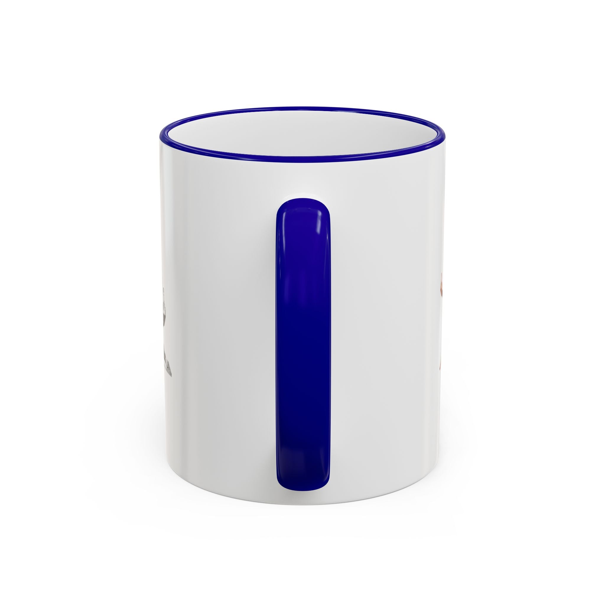 Custom Printed Accent Rim & Handle Mug — Personalized Logo Coffee Cup (11oz, 15oz)