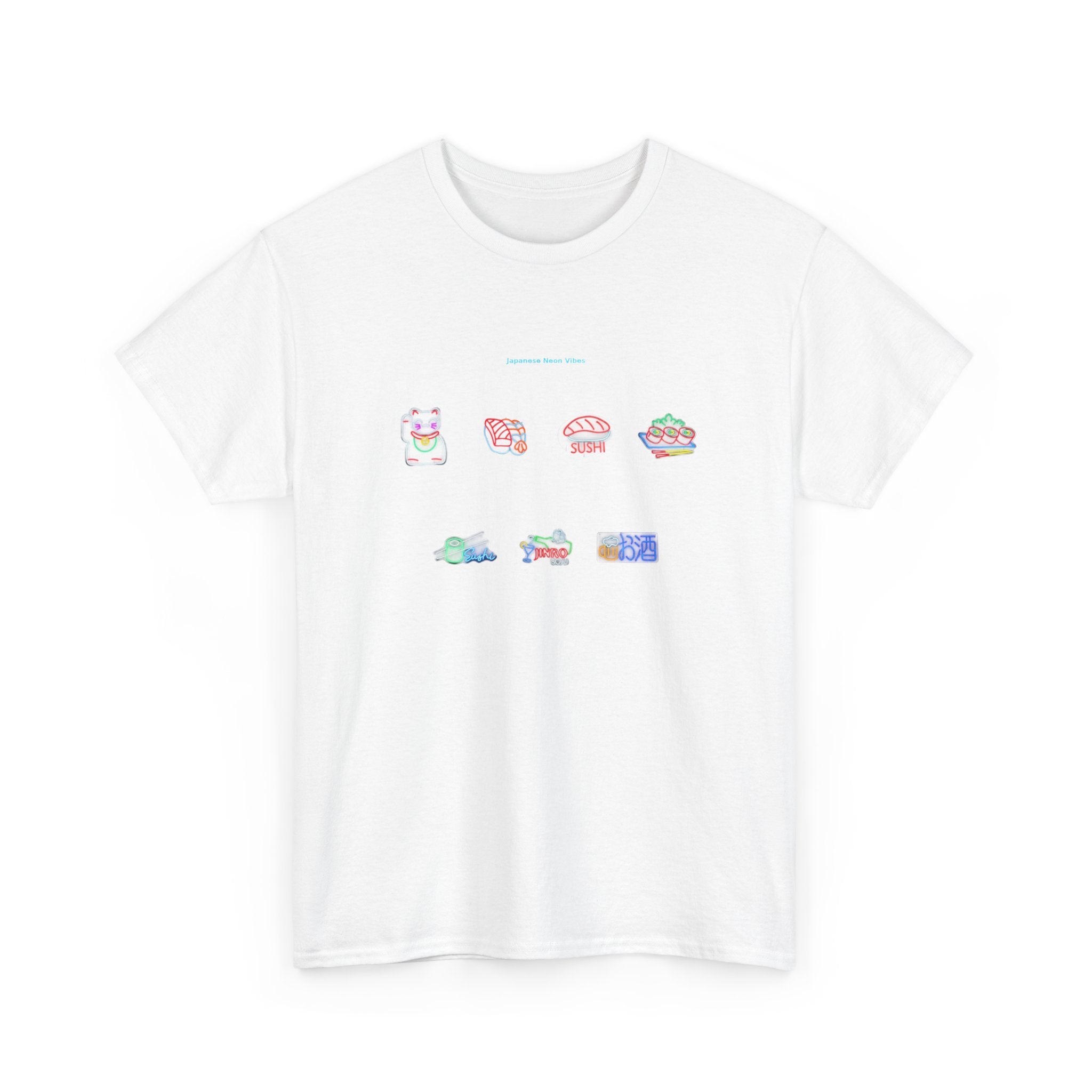 Cute Kawaii Snack Icons T-Shirt — Pastel Japanese Food Graphic Tee