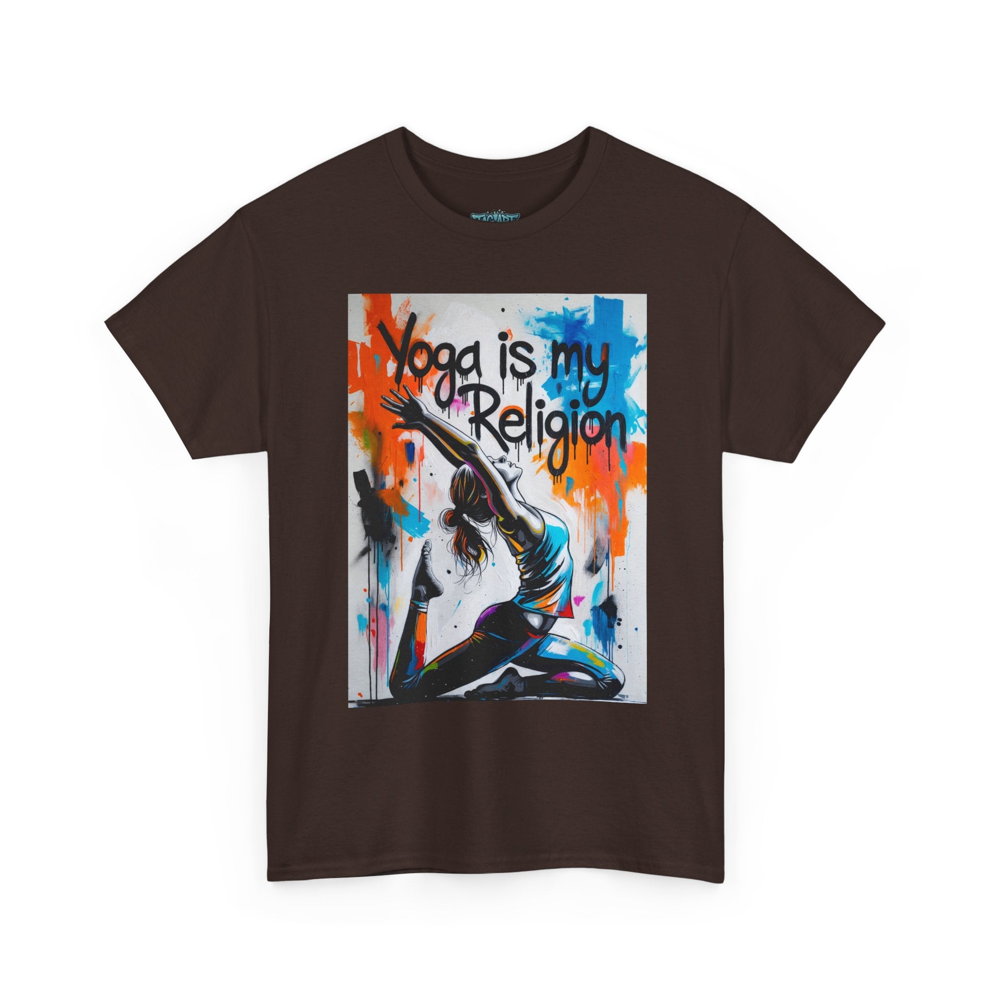 Yoga Is My Religion T-Shirt | Yoga Pose Graphic Tee, Meditation Apparel
