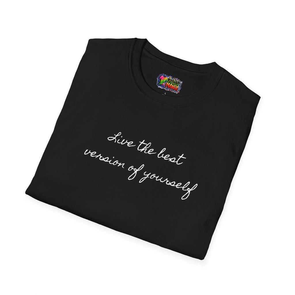 T-Shirt — 'Live the best version of yourself' Minimalist Self-Love Tee