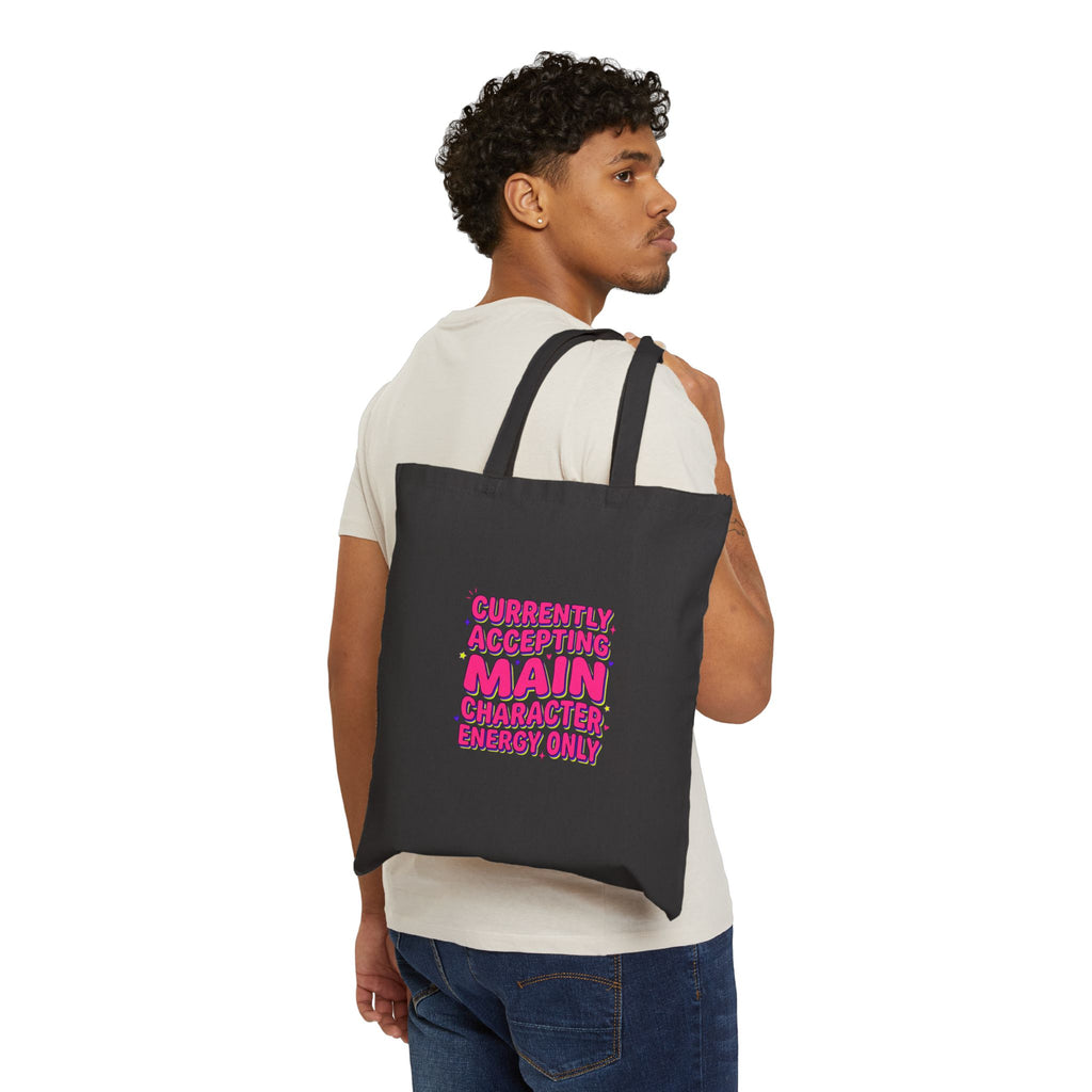 Main Character Energy Tote | Gen Z sassy, snarky typography, coquette aesthetic