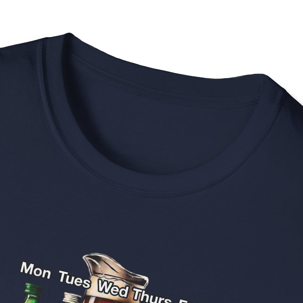 T-Shirt — Soju Bottle Lineup Graphic Tee (Beer Labels)
