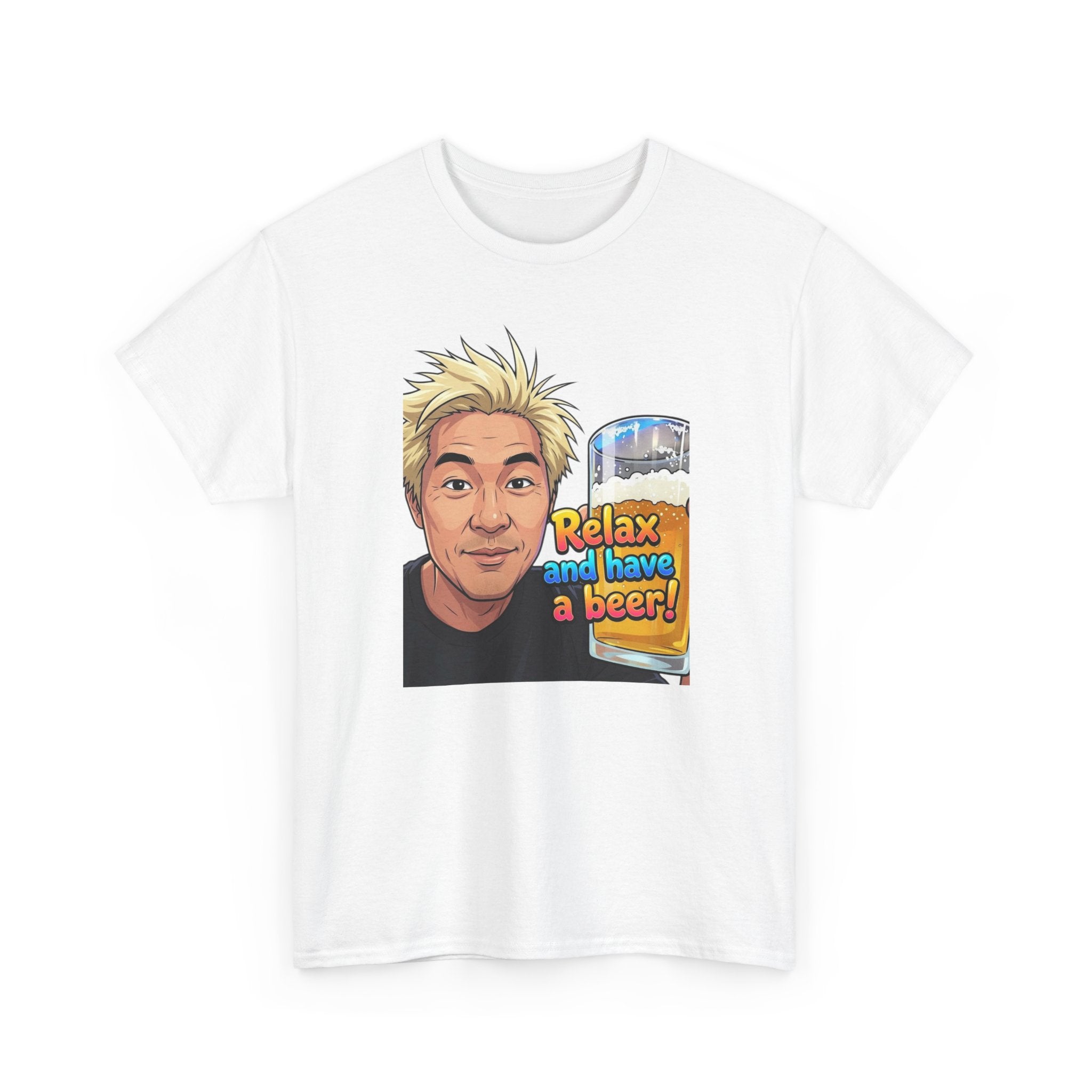 Relax and Have a Beer T-Shirt — Funny Retro Cartoon Beer Tee