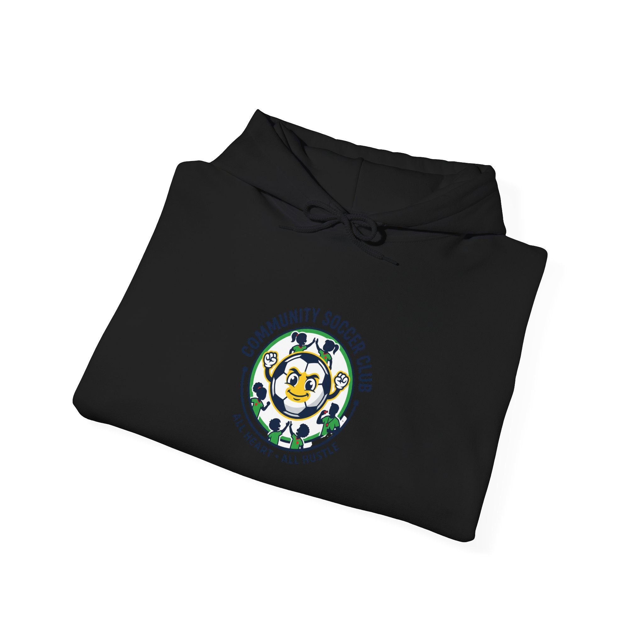 Community Soccer Club Hoodie | youth league supporter, sideline team colors