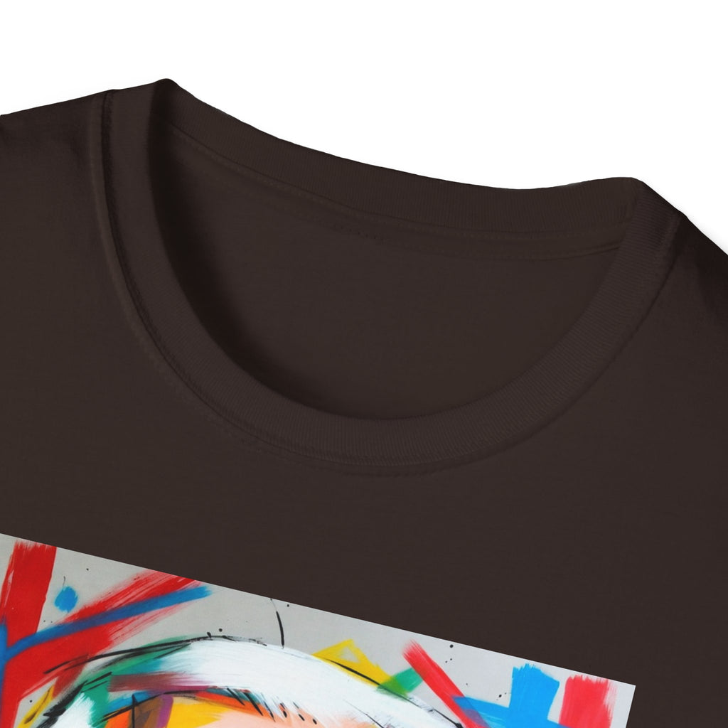 Artsy Biden Portrait T‑Shirt — Colorful Pop Art President Tee