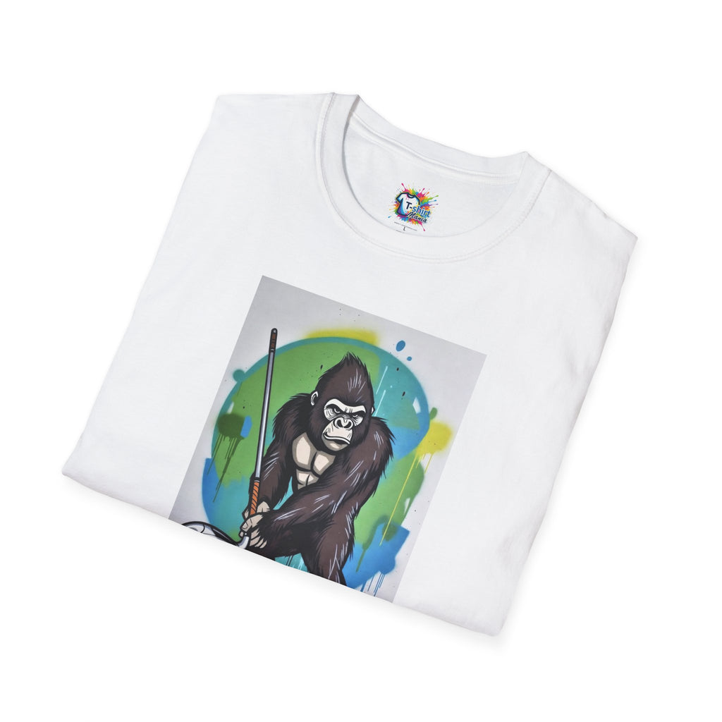 Gorilla Golfer Graphic T-Shirt — Funny Golf Ape Design