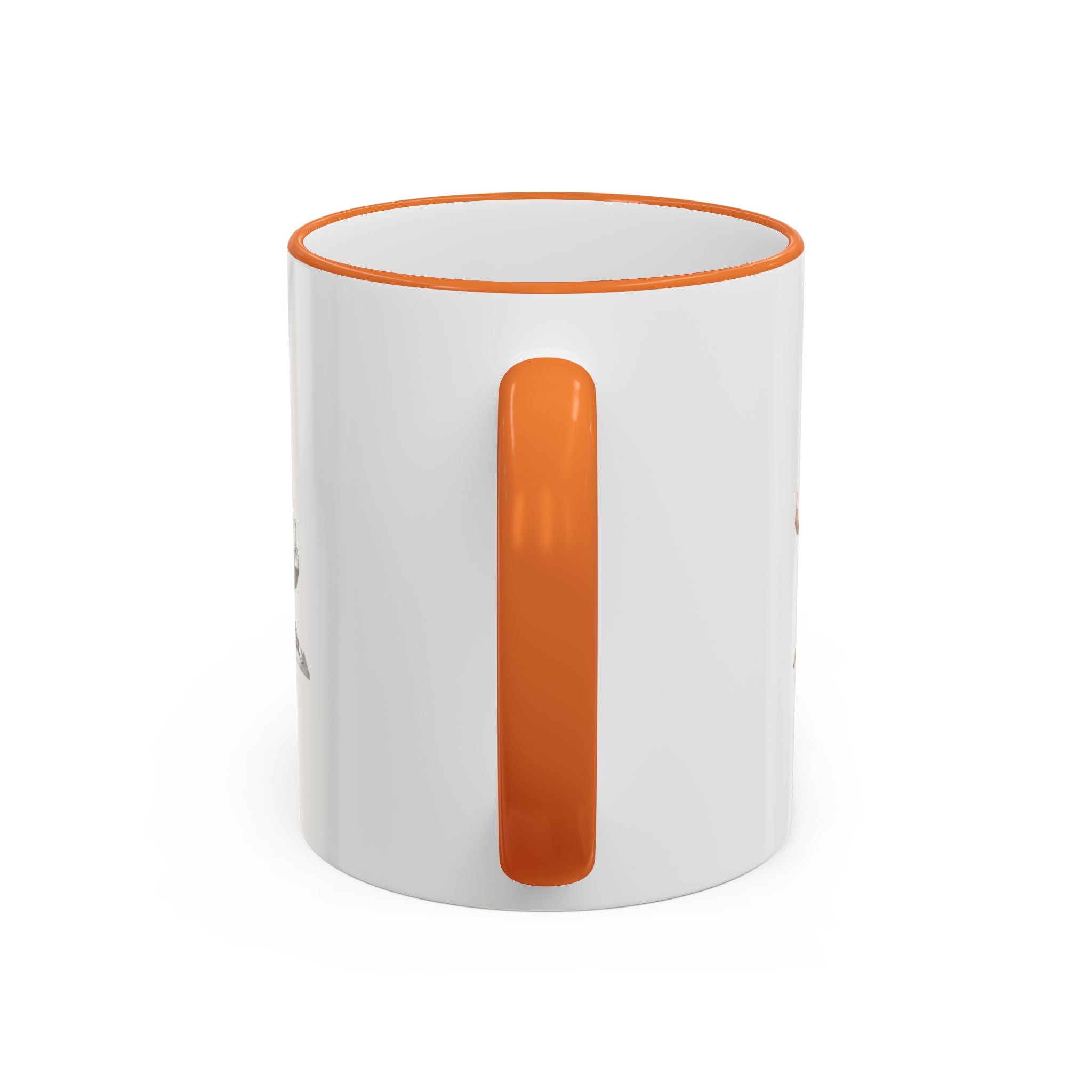 Custom Printed Accent Rim & Handle Mug — Personalized Logo Coffee Cup (11oz, 15oz)