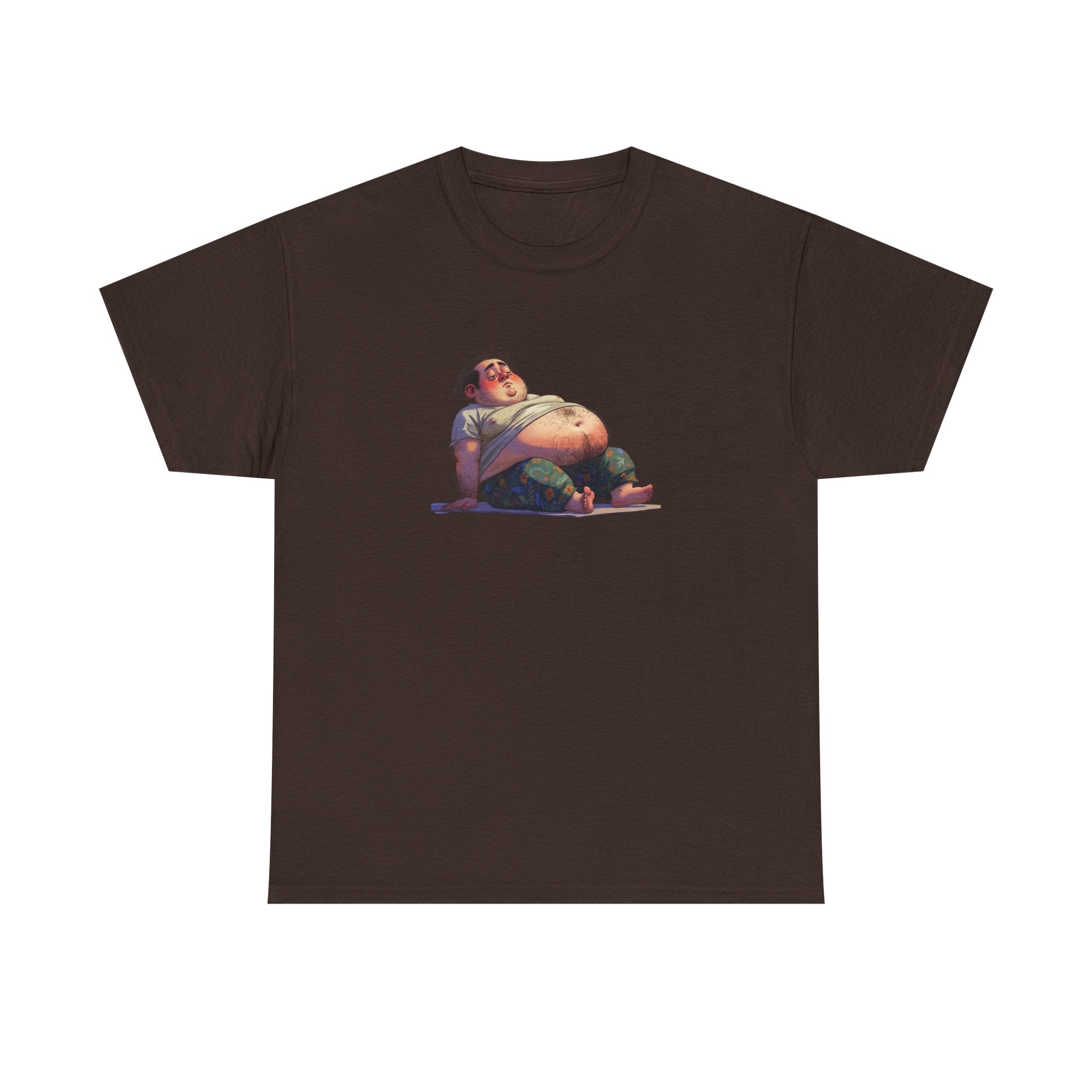 T-Shirt — Yoga Cartoon Belly Graphic Tee