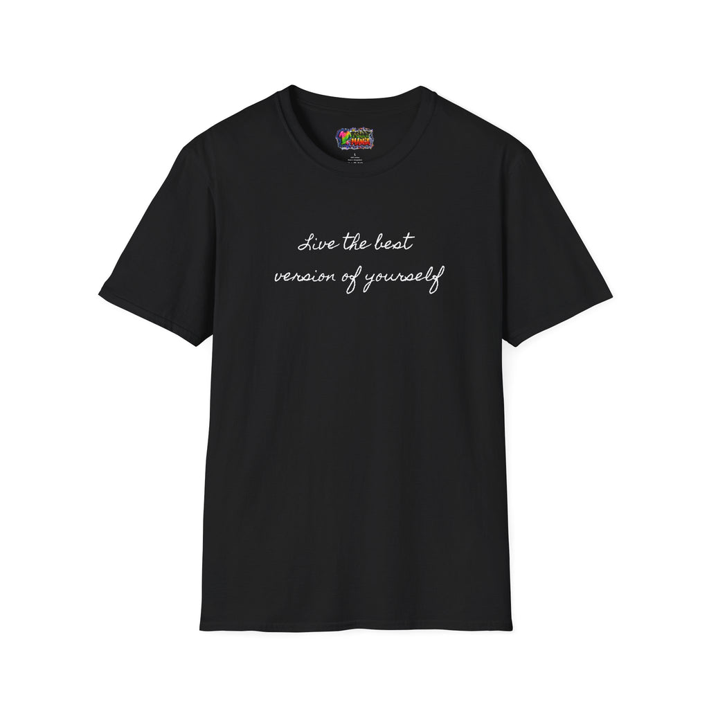 T-Shirt — 'Live the best version of yourself' Minimalist Self-Love Tee